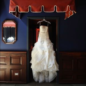 ALFRED ANGELO Fit and Flare Ivory Wedding Dress